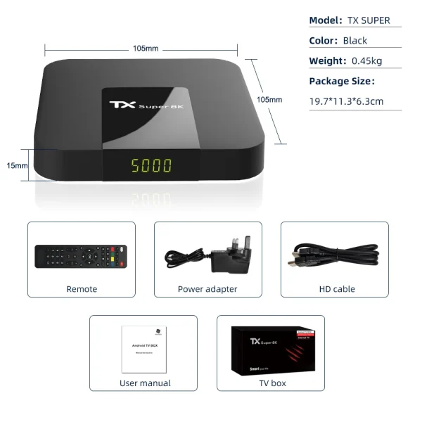 TX super 8k Lifetime Free Global IPTV Streaming Android TV Box 2025 4K OTT Free Test ETV Smart TV Box Hot in African USA UK European Arabic - Image 6