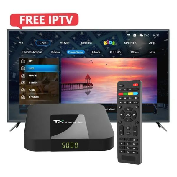 TX Super 8k tv box lifetime free ETV IPTV